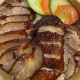 Chinese Roast Duck and Honey Roast Pork with Steam Rice box.