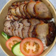 Honey roasted pork with steam rice box